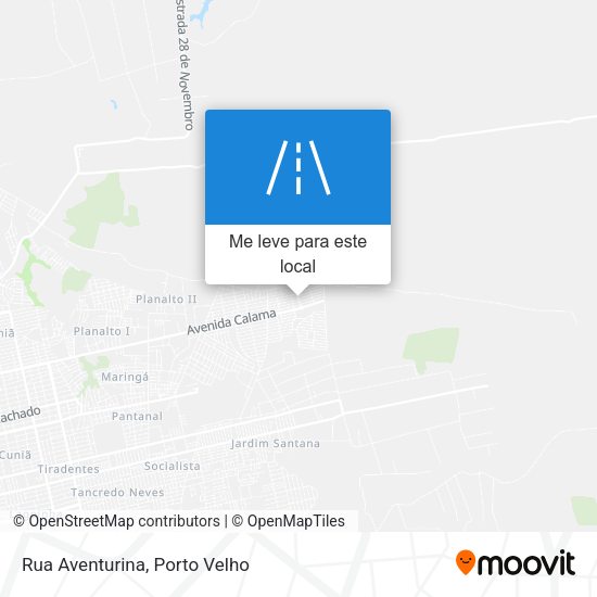 Rua Aventurina mapa