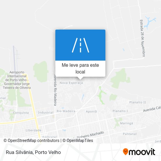 Rua Silvânia mapa