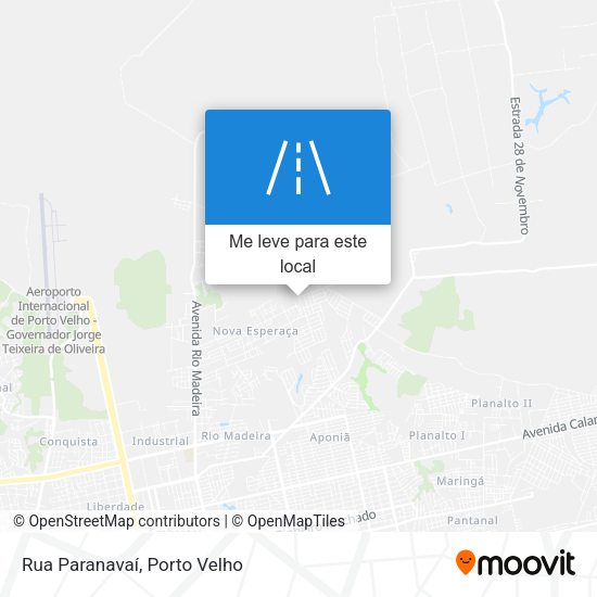 Rua Paranavaí mapa