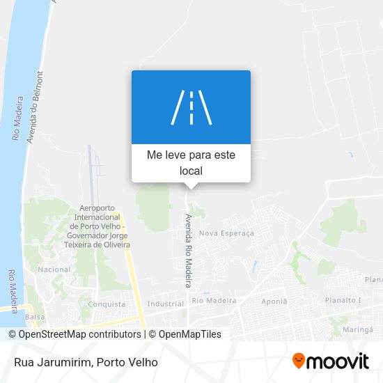 Rua Jarumirim mapa