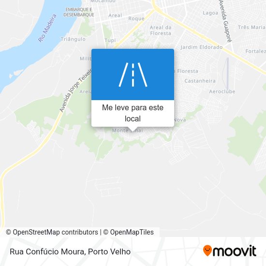 Rua Confúcio Moura mapa