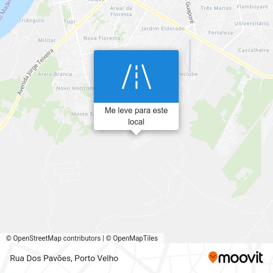 Rua Dos Pavões mapa