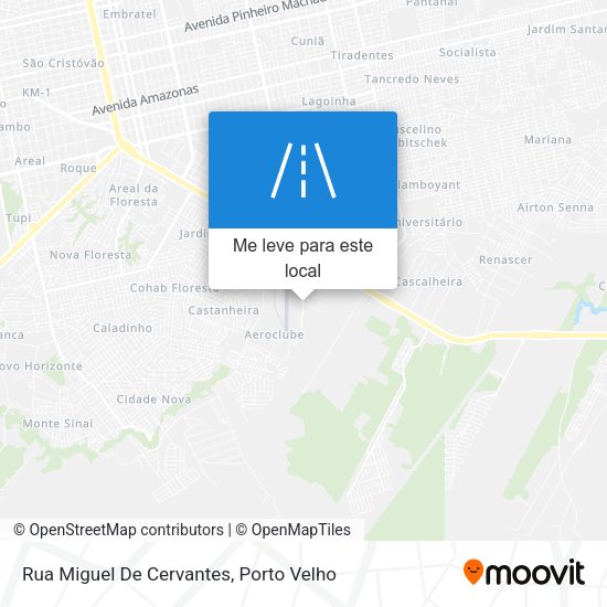 Rua Miguel De Cervantes mapa