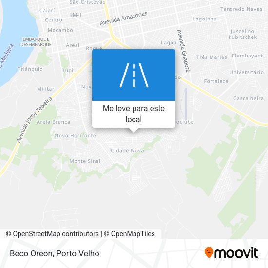 Beco Oreon mapa
