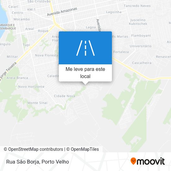Rua São Borja mapa