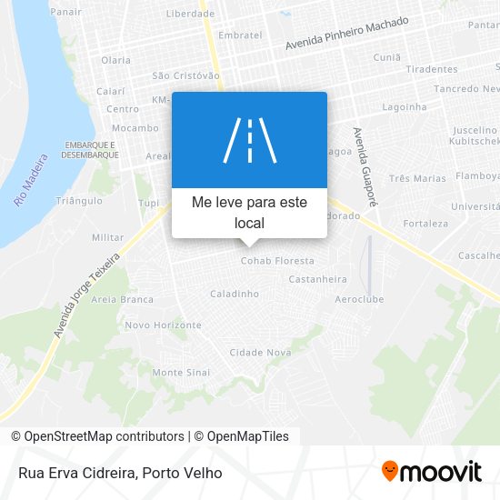 Rua Erva Cidreira mapa