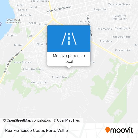 Rua Francisco Costa mapa