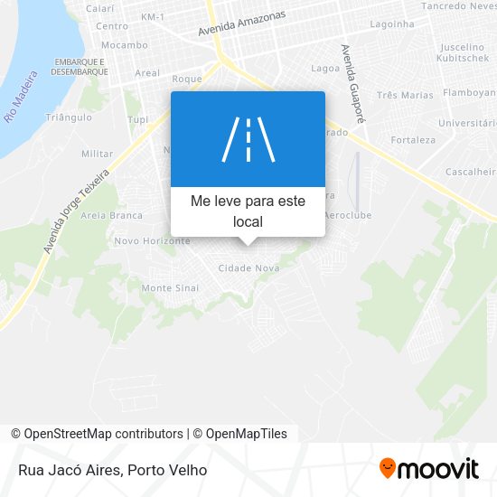 Rua Jacó Aires mapa