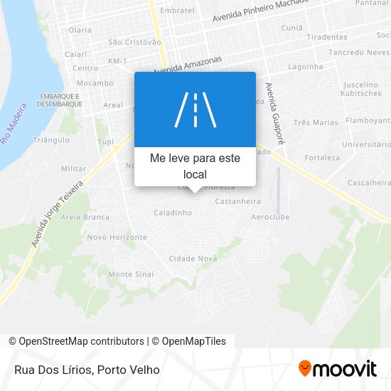 Rua Dos Lírios mapa