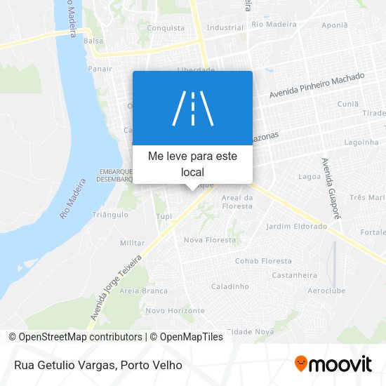 Rua Getulio Vargas mapa