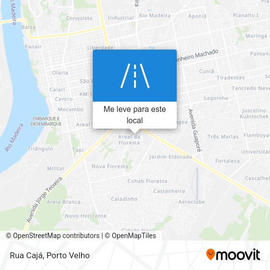 Rua Cajá mapa