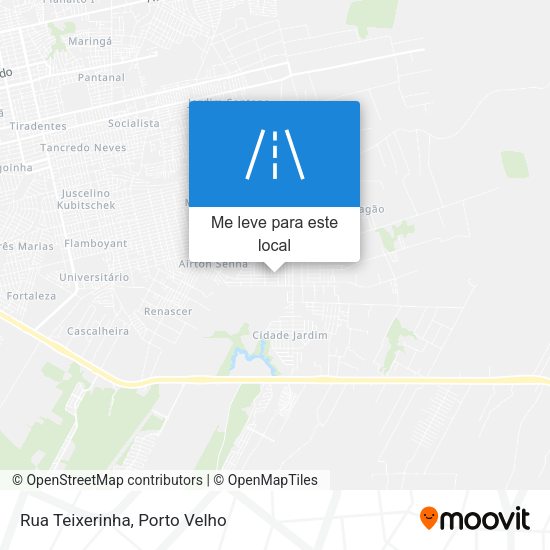Rua Teixerinha mapa