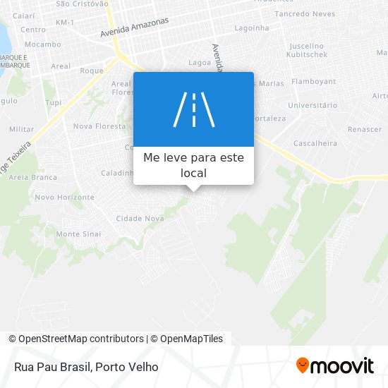 Rua Pau Brasil mapa