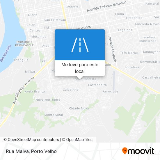 Rua Malva mapa
