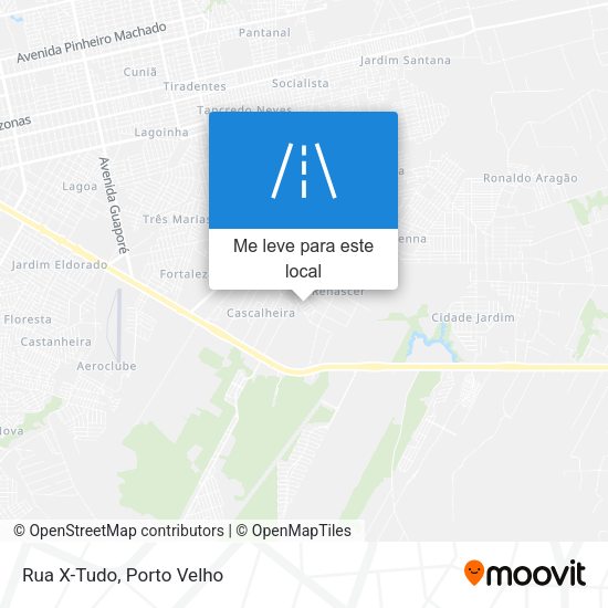 Rua X-Tudo mapa