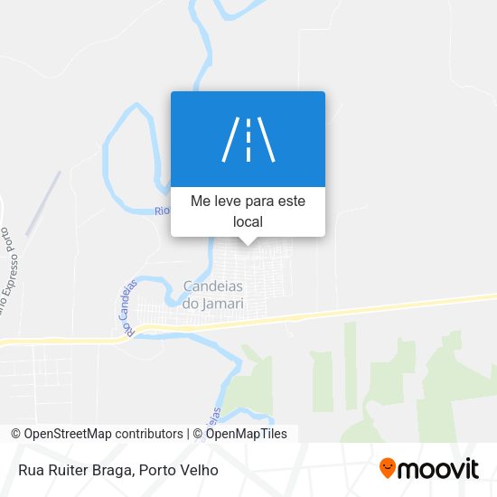 Rua Ruiter Braga mapa