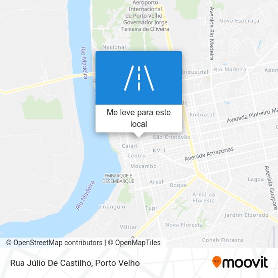Rua Júlio De Castilho mapa