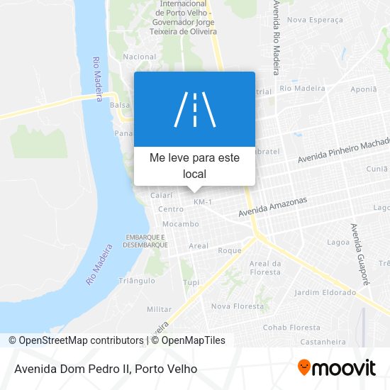 Avenida Dom Pedro II mapa