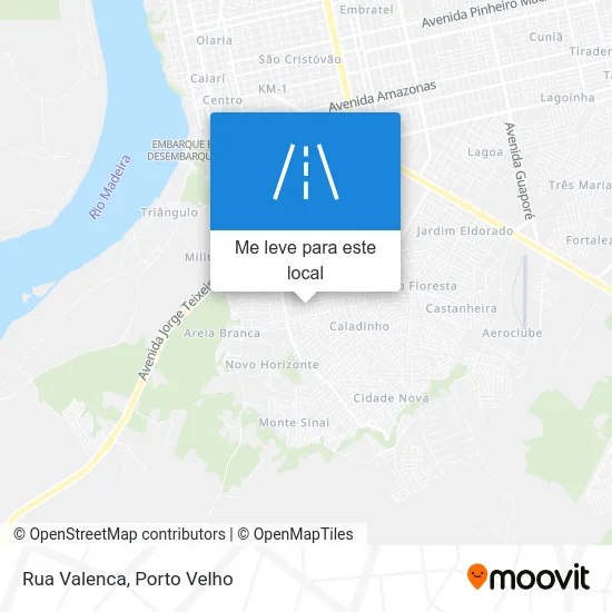 Rua Valenca mapa