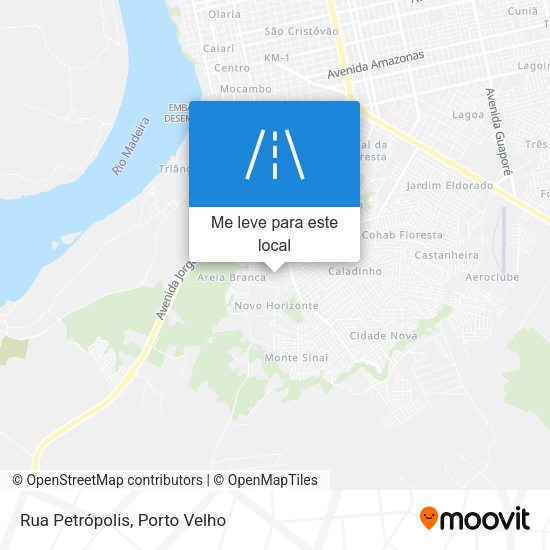 Rua Petrópolis mapa
