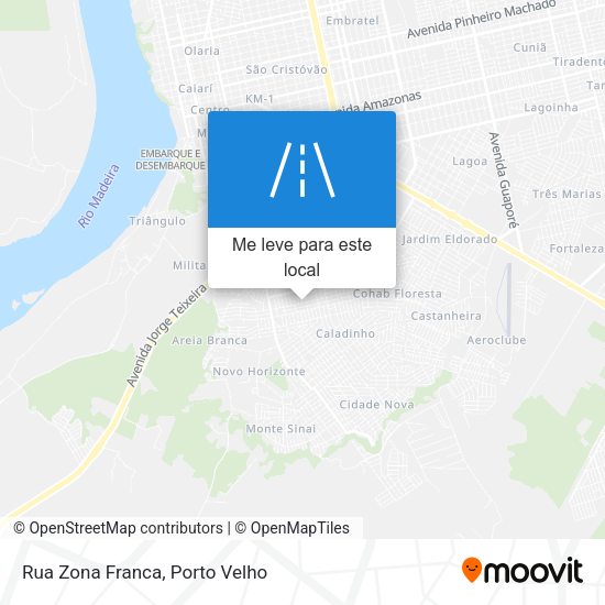 Rua Zona Franca mapa