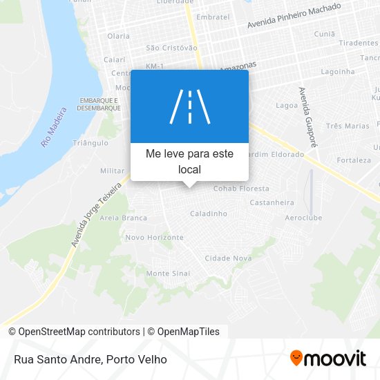 Rua Santo Andre mapa