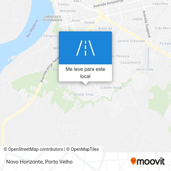 Novo Horizonte mapa