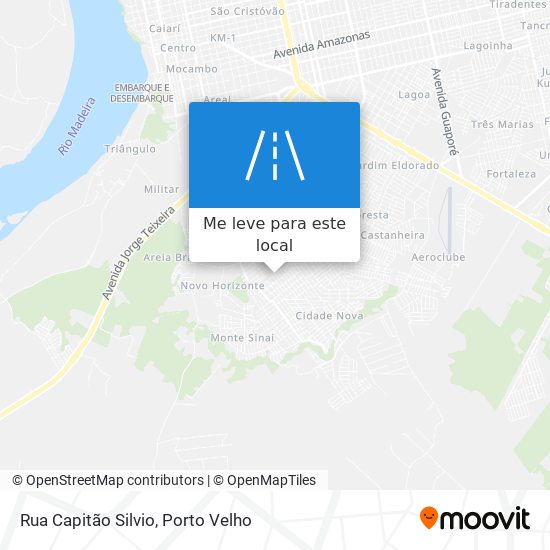 Rua Capitão Silvio mapa