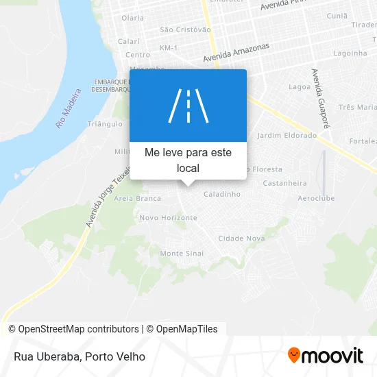 Rua Uberaba mapa