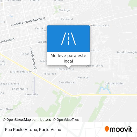 Rua Paulo Vitória mapa