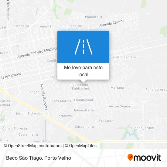 Beco São Tiago mapa