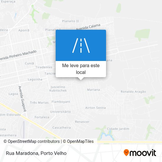 Rua Maradona mapa