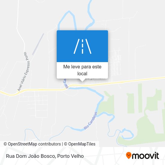 Rua Dom João Bosco mapa