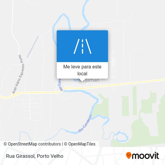Rua Girassol mapa