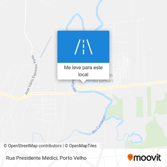 Rua Presidente Médici mapa