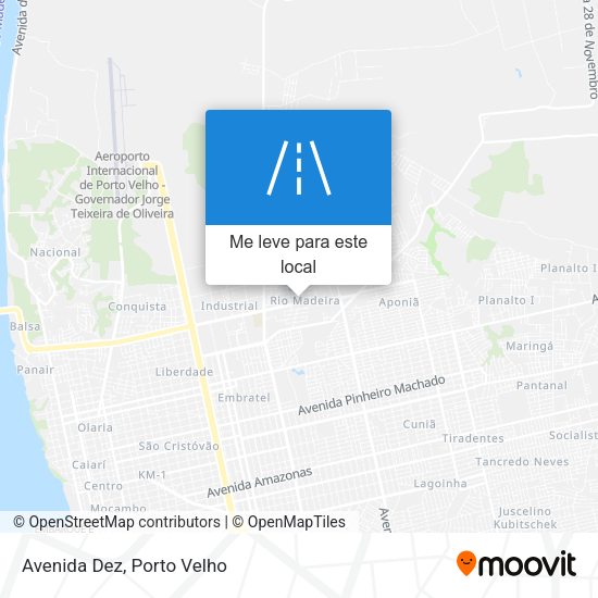 Avenida Dez mapa