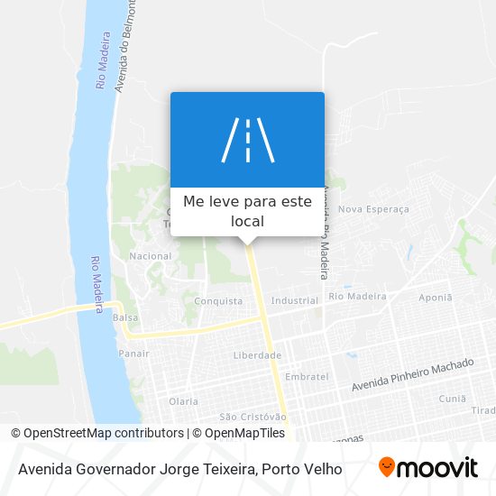 Avenida Governador Jorge Teixeira mapa