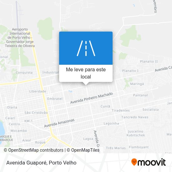 Avenida Guaporé mapa