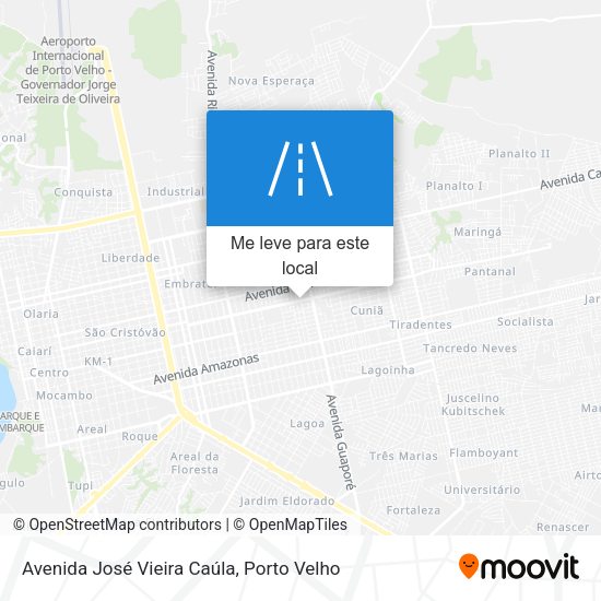 Avenida José Vieira Caúla mapa