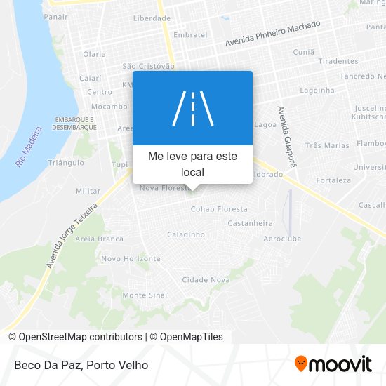Beco Da Paz mapa