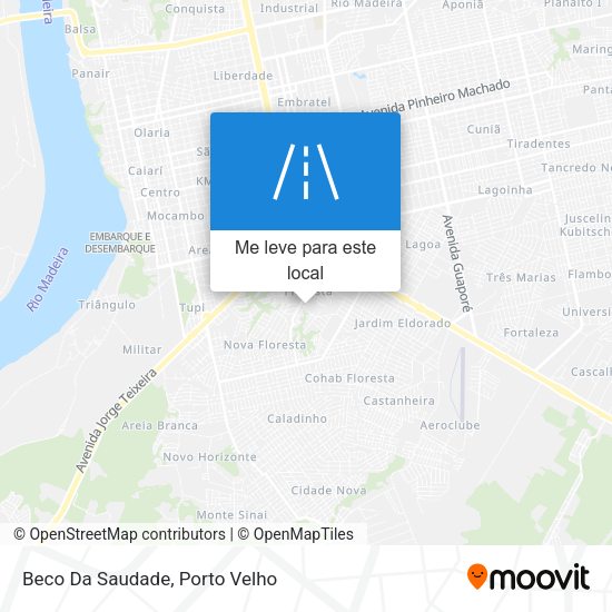 Beco Da Saudade mapa
