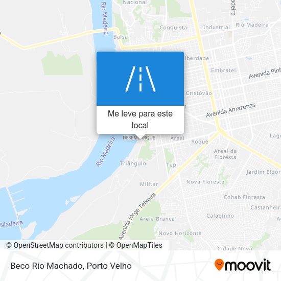 Beco Rio Machado mapa