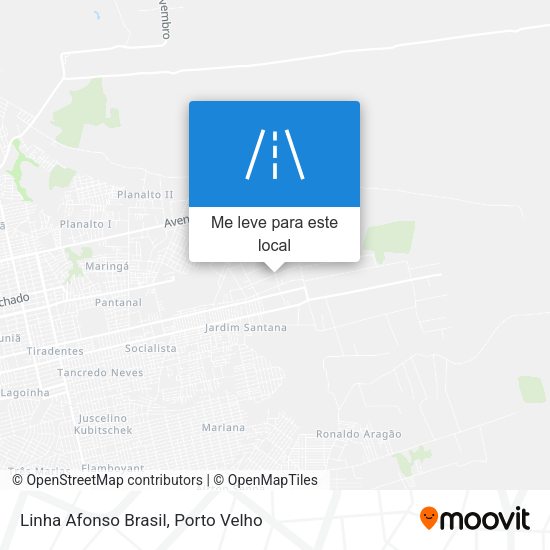 Linha Afonso Brasil mapa