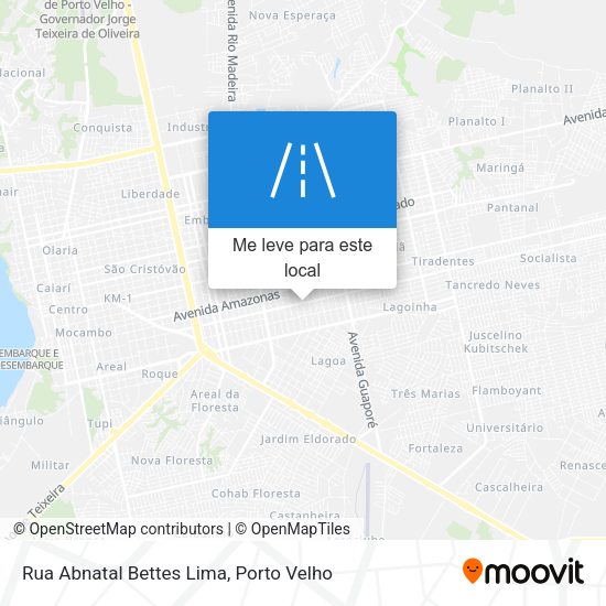Rua Abnatal Bettes Lima mapa