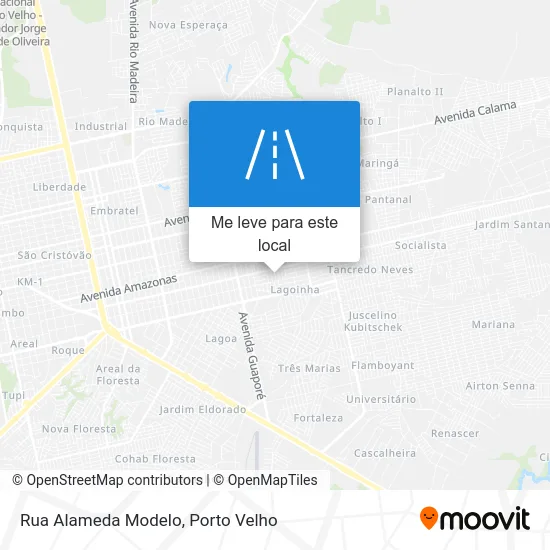 Rua Alameda Modelo mapa