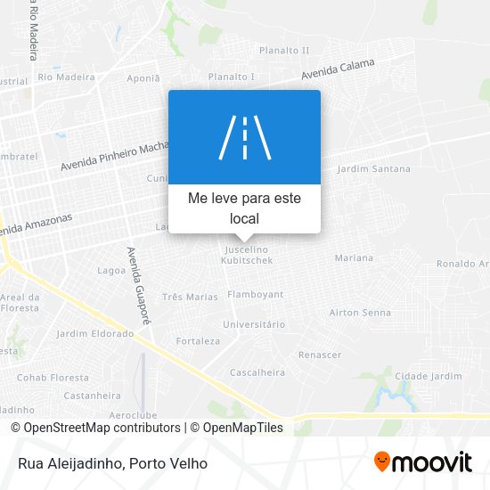 Rua Aleijadinho mapa