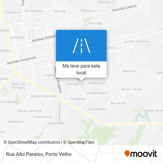 Rua Alto Paraíso mapa