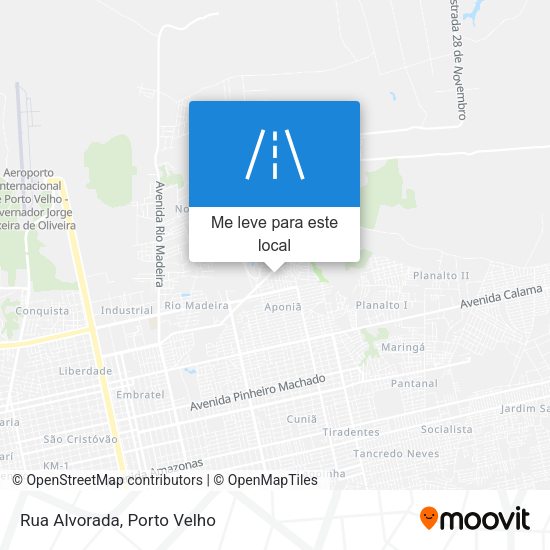 Rua Alvorada mapa