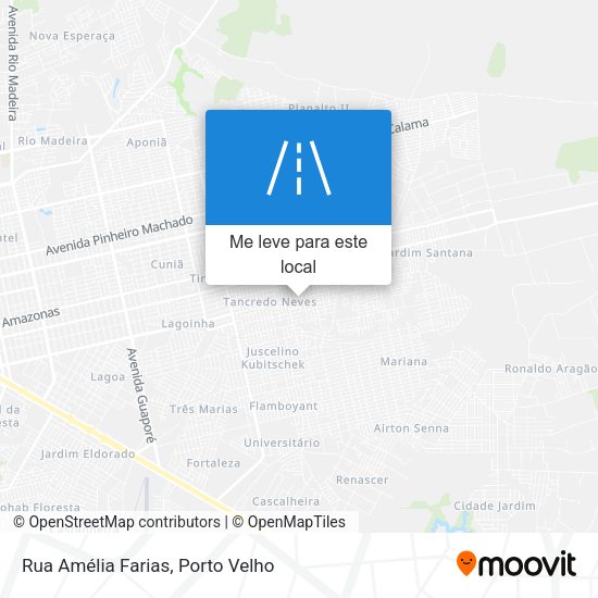 Rua Amélia Farias mapa
