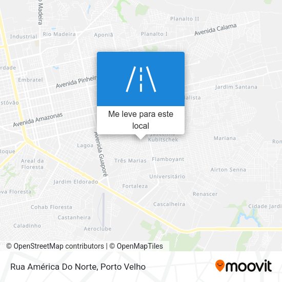 Rua América Do Norte mapa